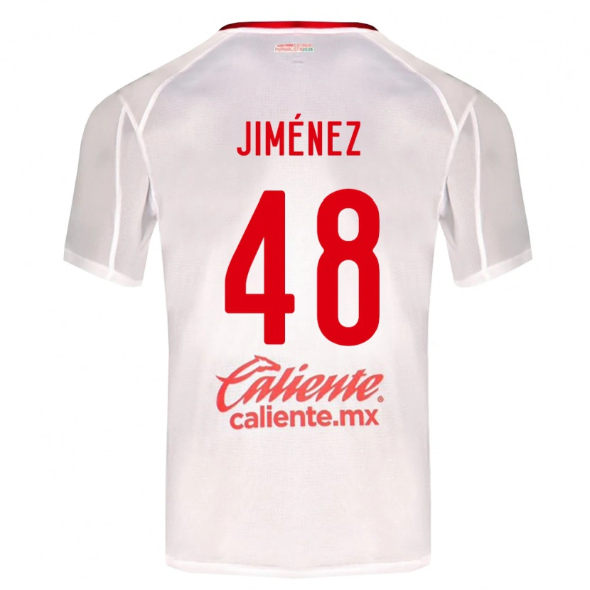 Danxen Kinderen Leonardo Jiménez #48 Wit Groen Rood Uitshirt Uittenue 2026/27 T-Shirt België