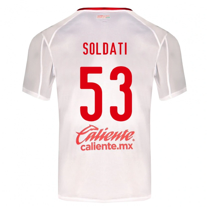 Danxen Kinderen Carlo Soldati #53 Wit Groen Rood Uitshirt Uittenue 2026/27 T-Shirt België