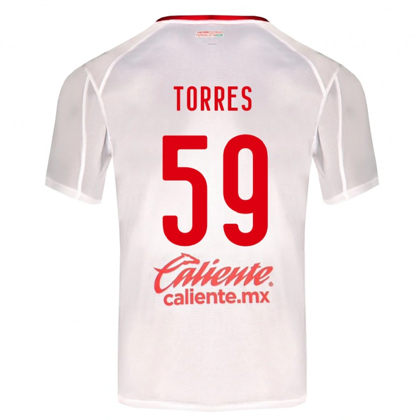 Danxen Kinderen Christian Torres #59 Wit Groen Rood Uitshirt Uittenue 2026/27 T-Shirt België