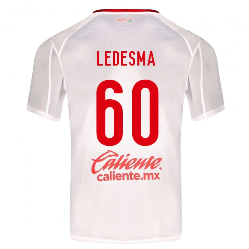 Danxen Kinderen Luis Ledesma #60 Wit Groen Rood Uitshirt Uittenue 2026/27 T-Shirt België
