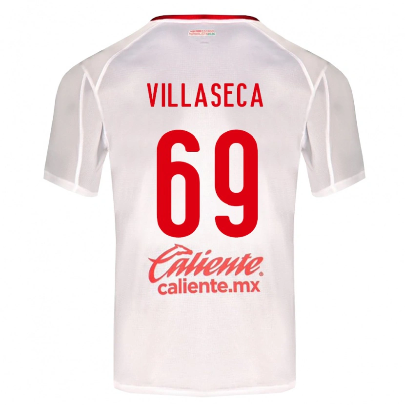 Danxen Kinderen Daniel Villaseca #69 Wit Groen Rood Uitshirt Uittenue 2026/27 T-Shirt België
