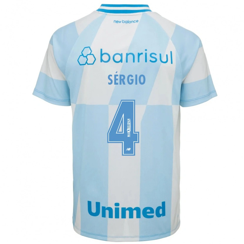 Danxen Kinderen Mateus Sérgio #4 Lichtblauw Wit Uitshirt Uittenue 2026/27 T-Shirt België