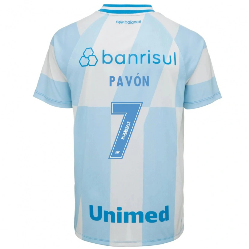Danxen Kinderen Cristian Pavón #7 Lichtblauw Wit Uitshirt Uittenue 2026/27 T-Shirt België