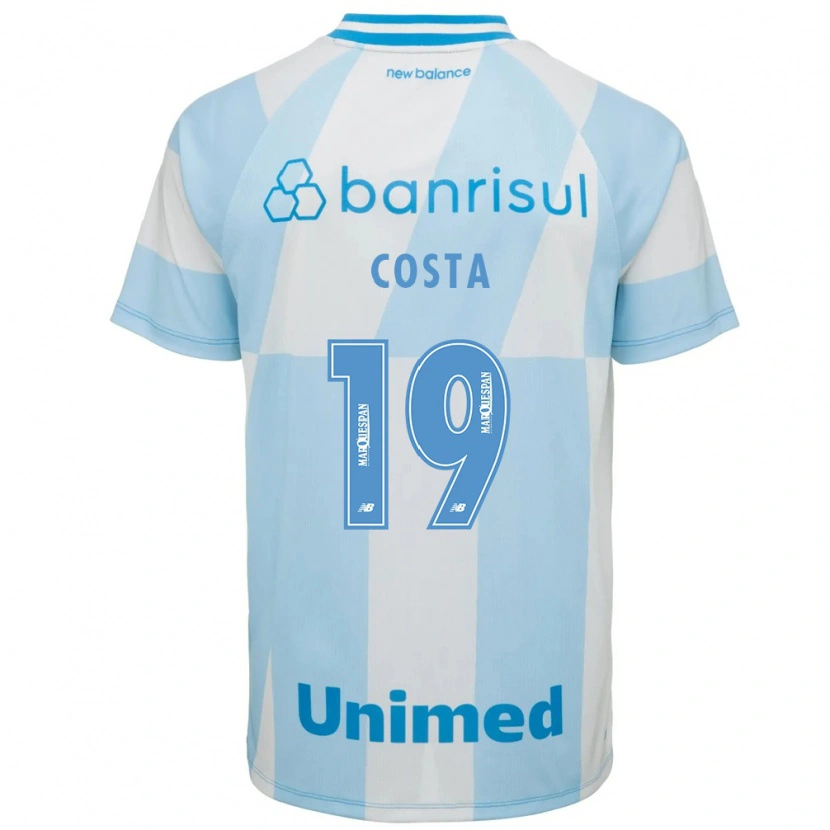 Danxen Kinderen Diego Costa #19 Lichtblauw Wit Uitshirt Uittenue 2026/27 T-Shirt België
