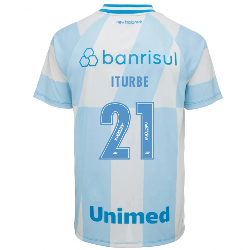 Danxen Kinderen Juan Iturbe #21 Lichtblauw Wit Uitshirt Uittenue 2026/27 T-Shirt België