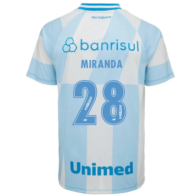 Danxen Kinderen Paulo Miranda #28 Lichtblauw Wit Uitshirt Uittenue 2026/27 T-Shirt België
