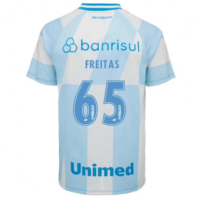 Danxen Kinderen Riquelme Freitas Dos Santos #65 Lichtblauw Wit Uitshirt Uittenue 2026/27 T-Shirt België