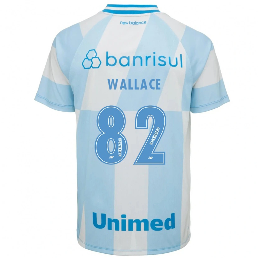 Danxen Kinderen Wallace Gomes Da Silva Dos Santos #82 Lichtblauw Wit Uitshirt Uittenue 2026/27 T-Shirt België
