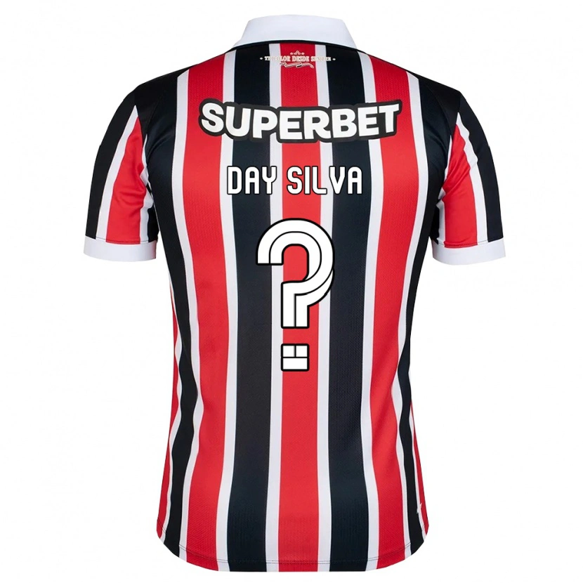 Danxen Kinderen Day Silva #0 Rood Wit Zwart Uitshirt Uittenue 2026/27 T-Shirt België