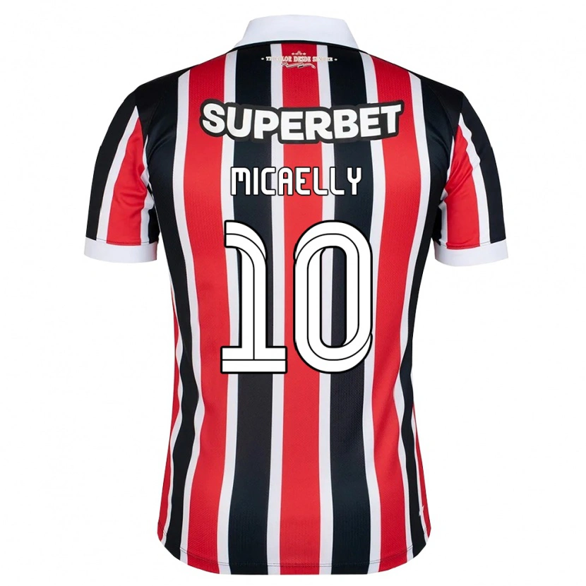 Danxen Kinderen Micaelly #10 Rood Wit Zwart Uitshirt Uittenue 2026/27 T-Shirt België