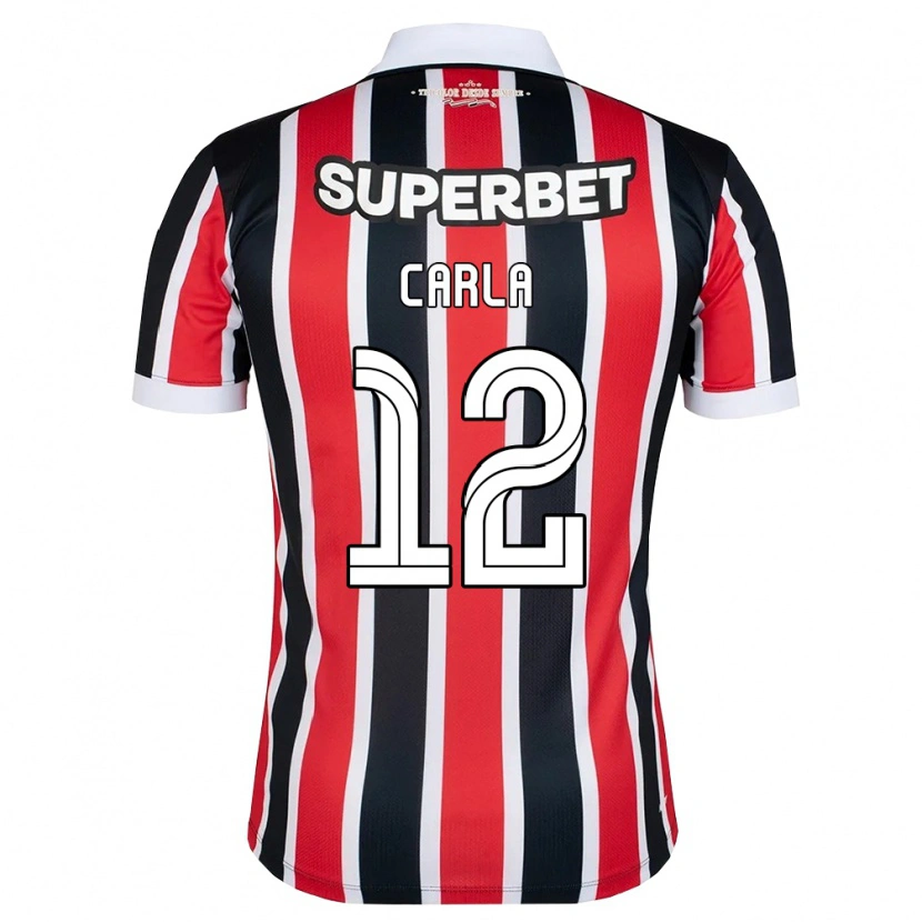 Danxen Kinderen Carla Maria Da Silva #12 Rood Wit Zwart Uitshirt Uittenue 2026/27 T-Shirt België