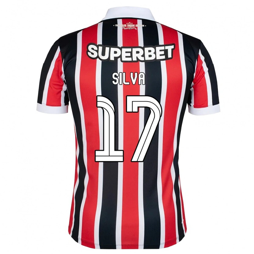 Danxen Kinderen André Silva #17 Rood Wit Zwart Uitshirt Uittenue 2026/27 T-Shirt België