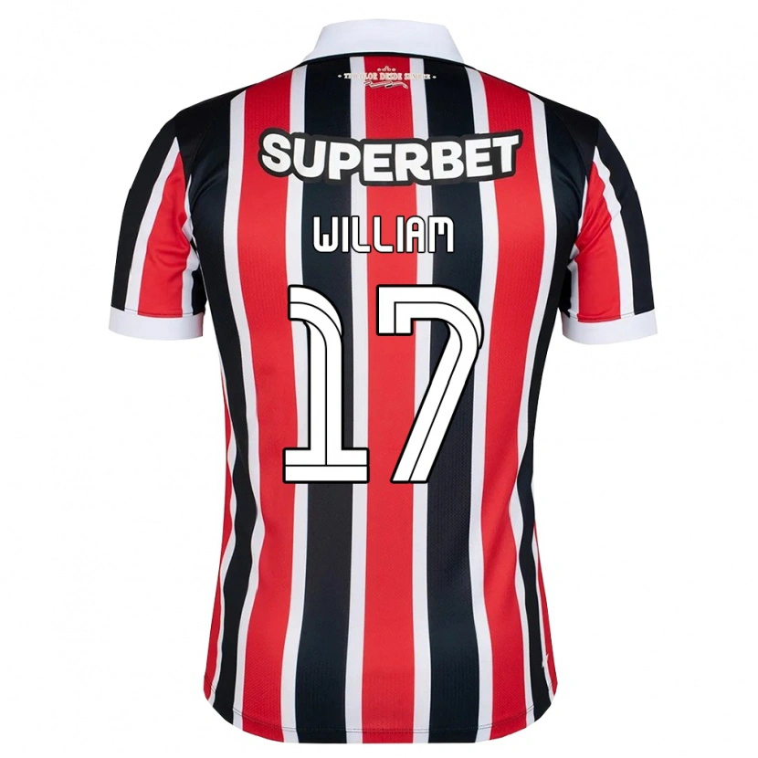 Danxen Kinderen William #17 Rood Wit Zwart Uitshirt Uittenue 2026/27 T-Shirt België