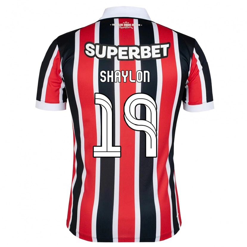 Danxen Kinderen Shaylon #19 Rood Wit Zwart Uitshirt Uittenue 2026/27 T-Shirt België