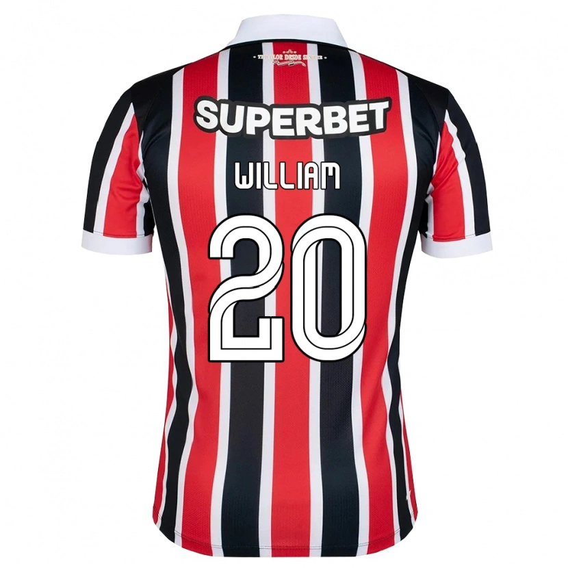 Danxen Kinderen Robert William #20 Rood Wit Zwart Uitshirt Uittenue 2026/27 T-Shirt België