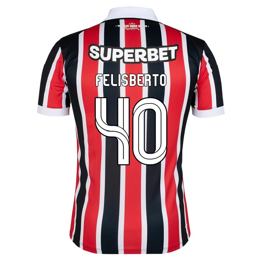 Danxen Kinderen Igor Felisberto #40 Rood Wit Zwart Uitshirt Uittenue 2026/27 T-Shirt België