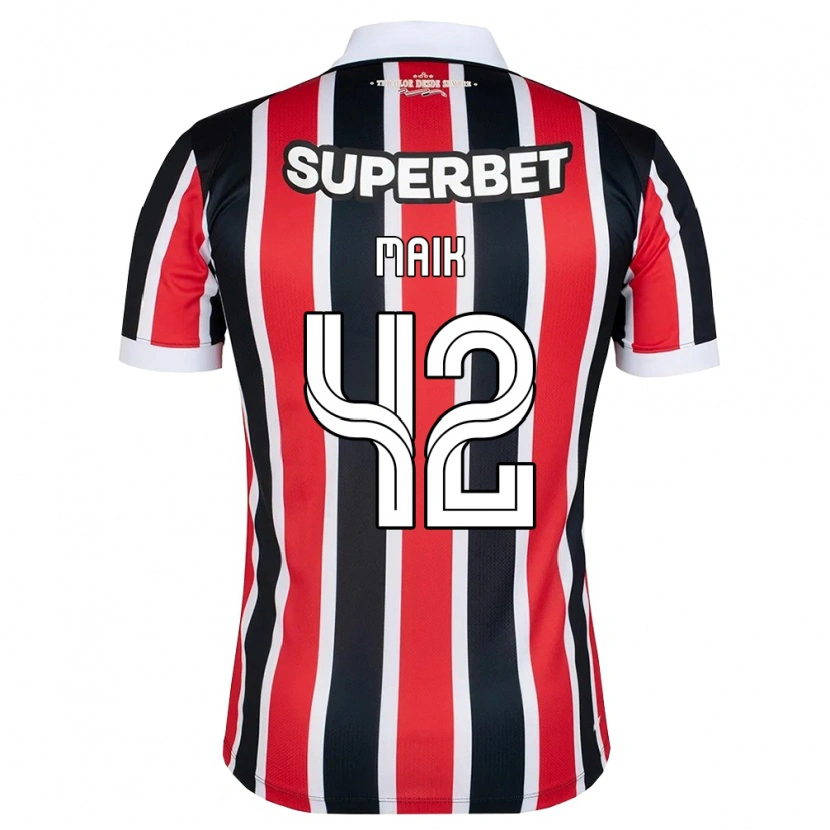 Danxen Kinderen Maik Gomes Viegas #42 Rood Wit Zwart Uitshirt Uittenue 2026/27 T-Shirt België