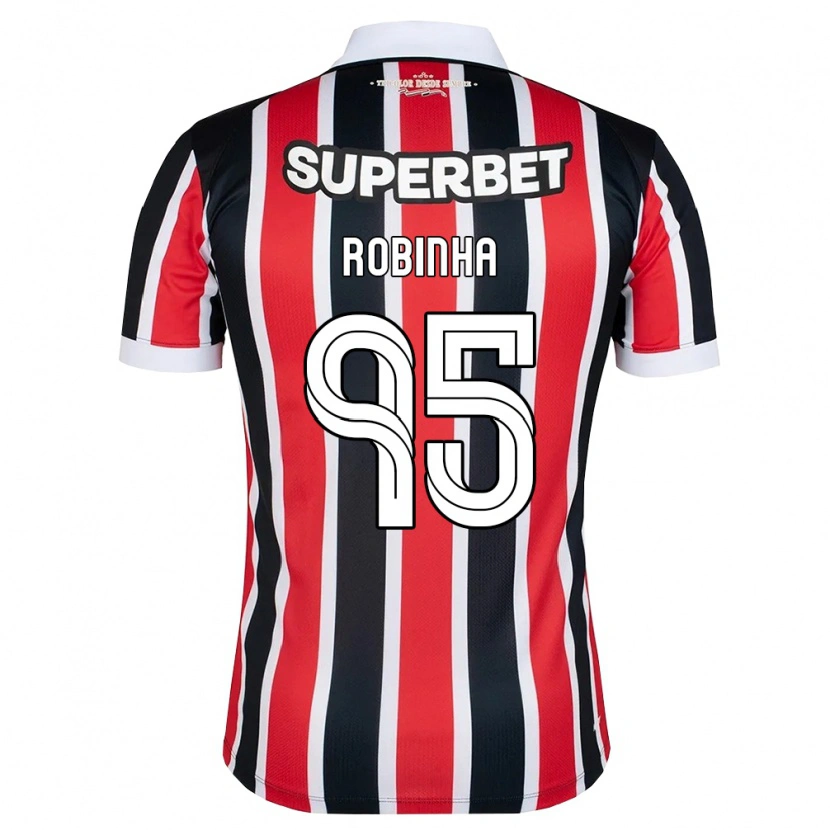 Danxen Kinderen Robinha #95 Rood Wit Zwart Uitshirt Uittenue 2026/27 T-Shirt België