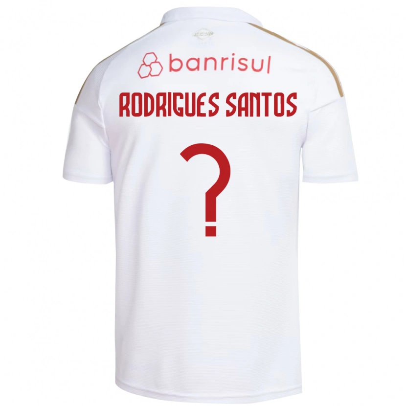Danxen Kinderen Richard Rodrigues Santos #0 Wit Rood Uitshirt Uittenue 2026/27 T-Shirt België