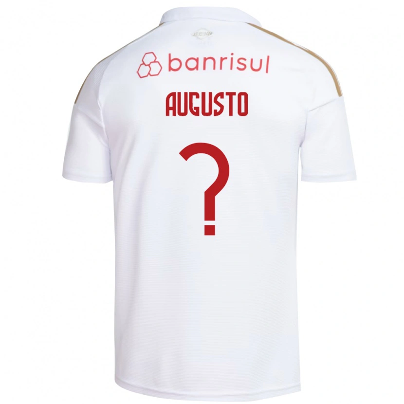 Danxen Kinderen Vinicius Augusto #0 Wit Rood Uitshirt Uittenue 2026/27 T-Shirt België