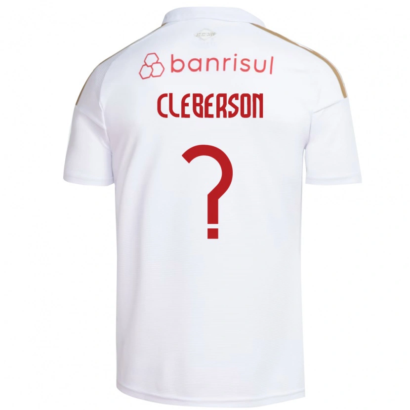 Danxen Kinderen Cleberson #0 Wit Rood Uitshirt Uittenue 2026/27 T-Shirt België