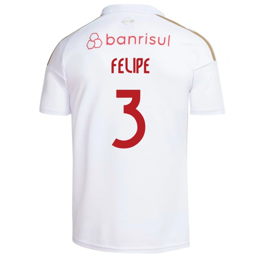 Danxen Kinderen Gabriel Lara #3 Wit Rood Uitshirt Uittenue 2026/27 T-Shirt België