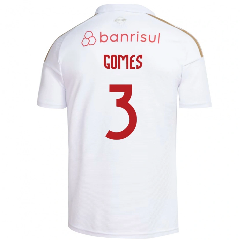 Danxen Kinderen Igor Gomes #3 Wit Rood Uitshirt Uittenue 2026/27 T-Shirt België