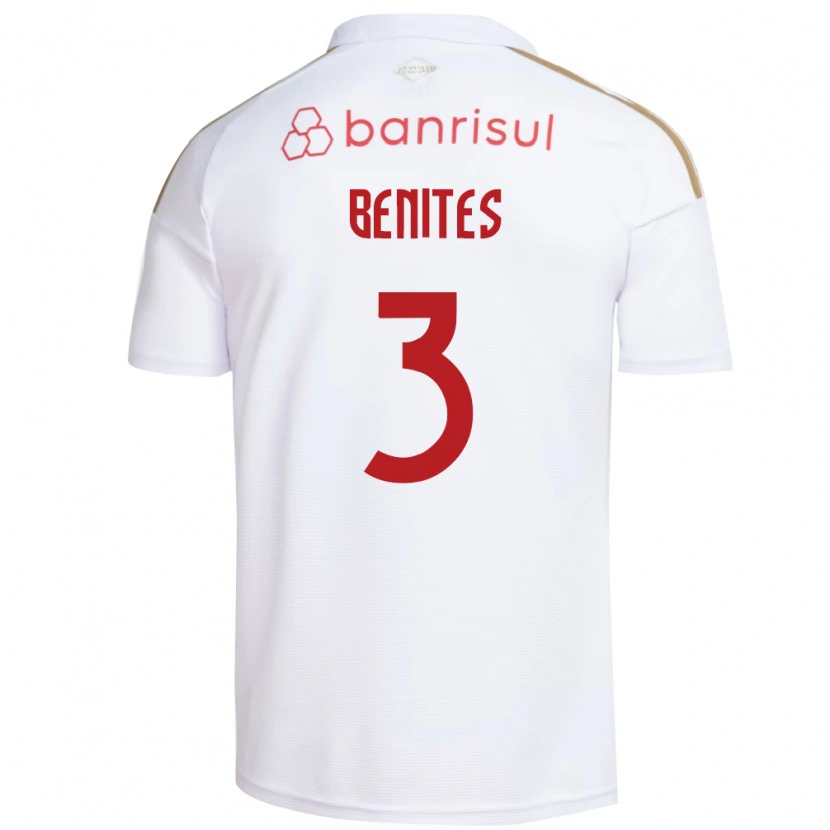 Danxen Kinderen Bruna Benites #3 Wit Rood Uitshirt Uittenue 2026/27 T-Shirt België