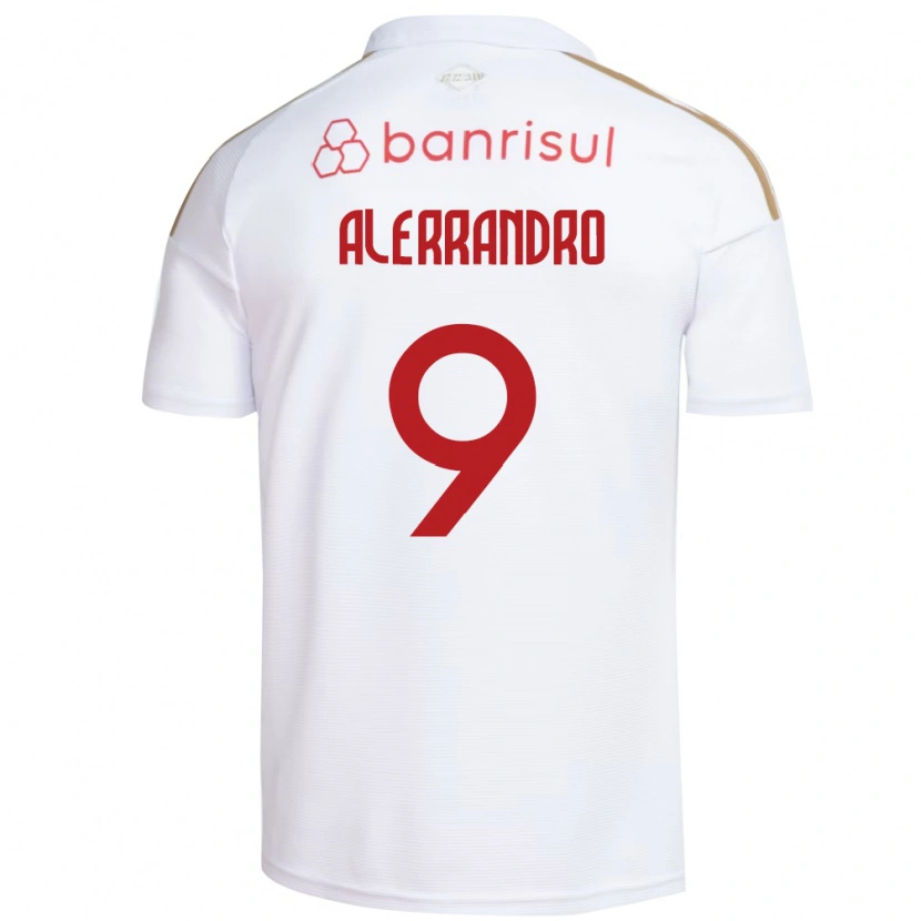 Danxen Kinderen Alerrandro Barra Mansa Realino De Souza #9 Wit Rood Uitshirt Uittenue 2026/27 T-Shirt België