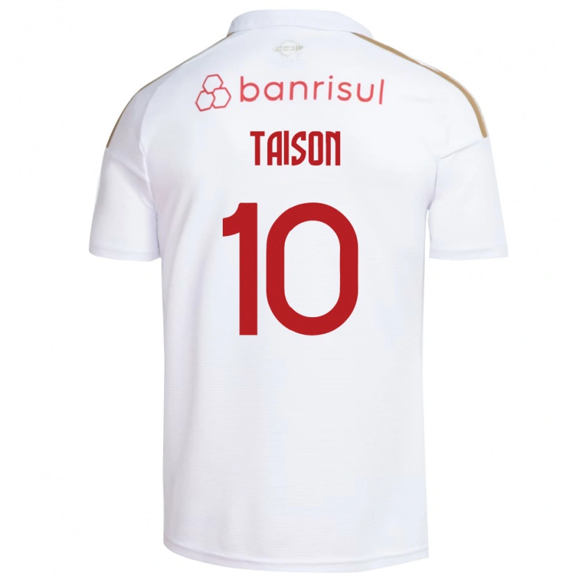 Danxen Kinderen Taison #10 Wit Rood Uitshirt Uittenue 2026/27 T-Shirt België
