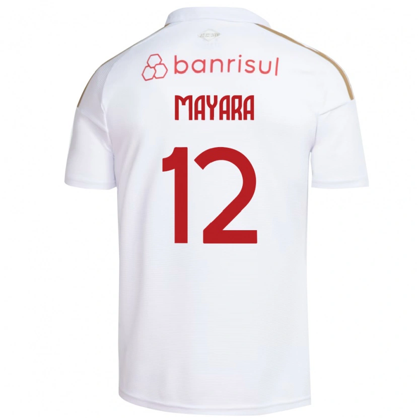 Danxen Kinderen Mayara #12 Wit Rood Uitshirt Uittenue 2026/27 T-Shirt België
