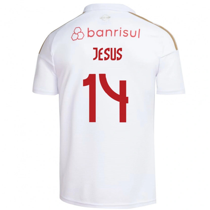 Danxen Kinderen Victor Jesus #14 Wit Rood Uitshirt Uittenue 2026/27 T-Shirt België
