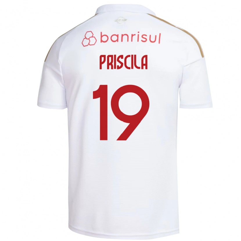 Danxen Kinderen Priscila #19 Wit Rood Uitshirt Uittenue 2026/27 T-Shirt België