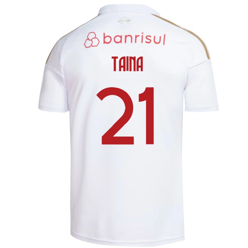 Danxen Kinderen Taina #21 Wit Rood Uitshirt Uittenue 2026/27 T-Shirt België