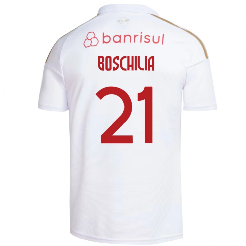 Danxen Kinderen Gabriel Boschilia #21 Wit Rood Uitshirt Uittenue 2026/27 T-Shirt België