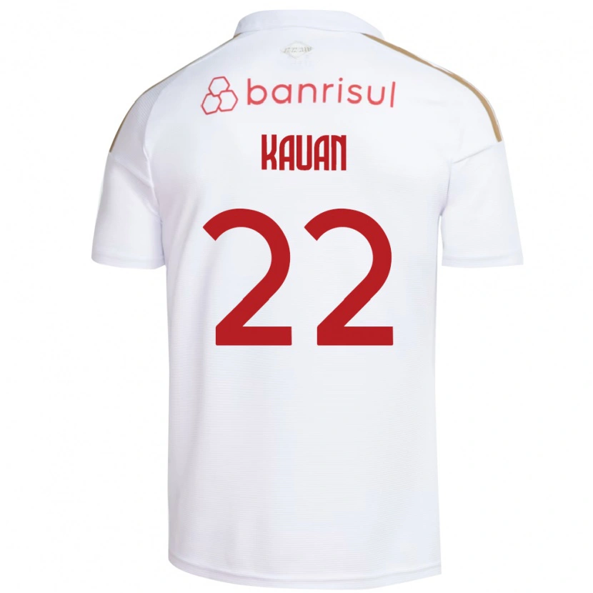 Danxen Kinderen Kauan Jesus Santos Oliveira #22 Wit Rood Uitshirt Uittenue 2026/27 T-Shirt België