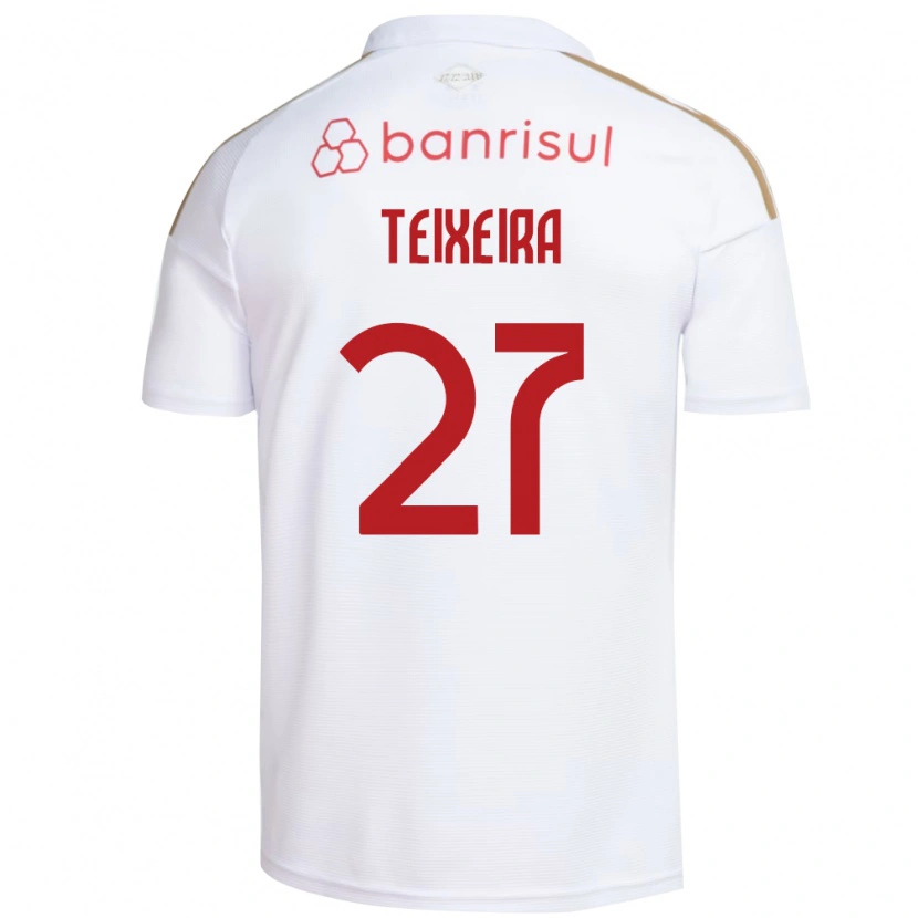 Danxen Kinderen Danny Teixeira #27 Wit Rood Uitshirt Uittenue 2026/27 T-Shirt België