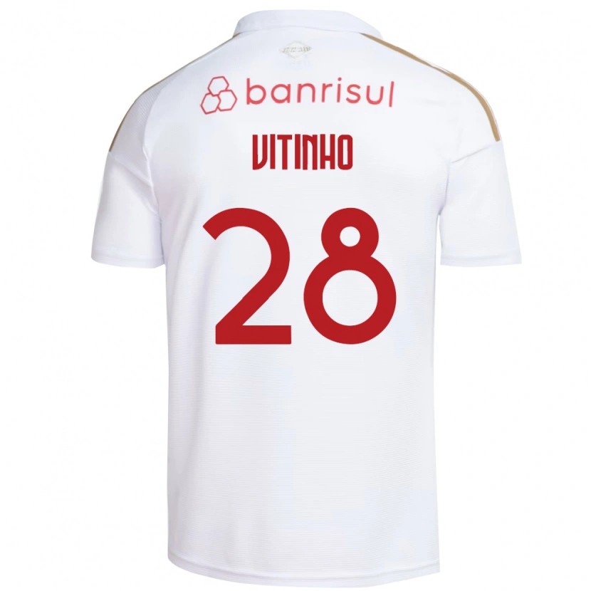 Danxen Kinderen Vitinho #28 Wit Rood Uitshirt Uittenue 2026/27 T-Shirt België