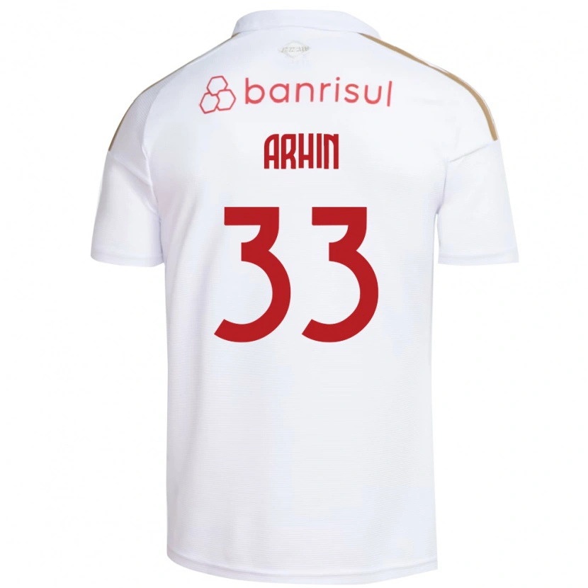 Danxen Kinderen Benjamin Arhin #33 Wit Rood Uitshirt Uittenue 2026/27 T-Shirt België