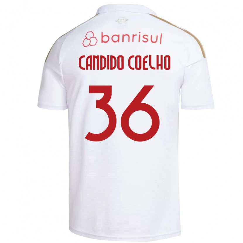 Danxen Kinderen Richard Candido Coelho #36 Wit Rood Uitshirt Uittenue 2026/27 T-Shirt België