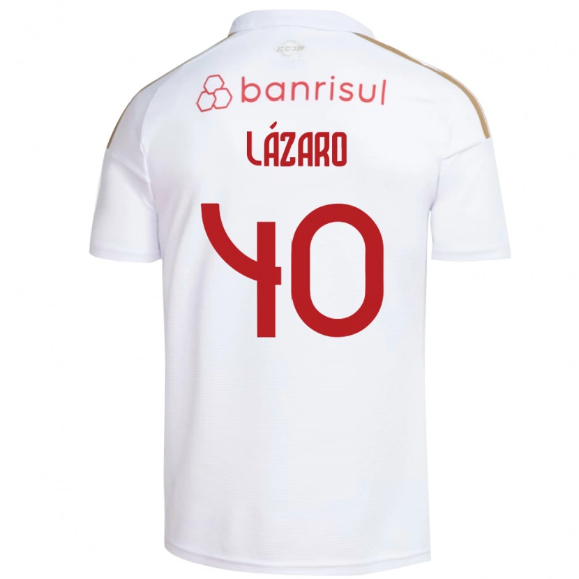 Danxen Kinderen Lázaro Gonçalves Do Nascimento Junior #40 Wit Rood Uitshirt Uittenue 2026/27 T-Shirt België