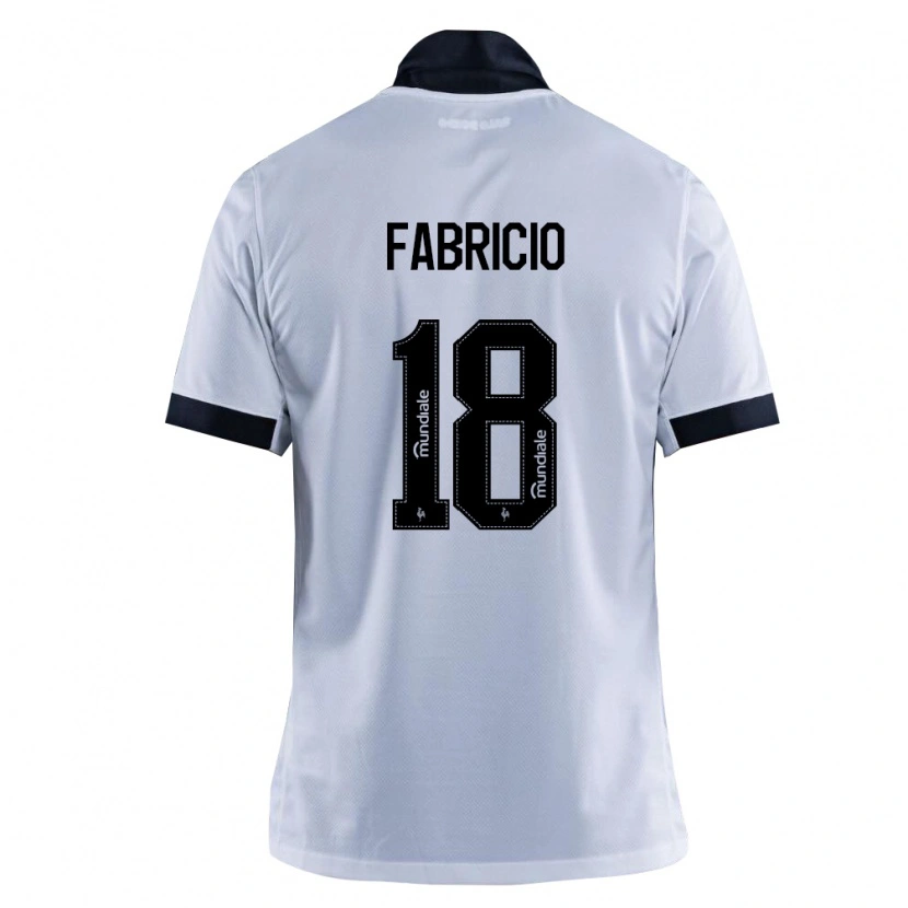 Danxen Kinderen Fabricio Eduardo Da Costa Melo #18 Zwart Wit Uitshirt Uittenue 2026/27 T-Shirt België
