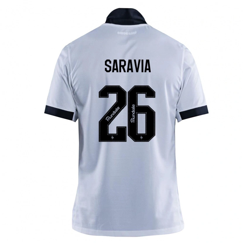 Danxen Kinderen Renzo Saravia #26 Zwart Wit Uitshirt Uittenue 2026/27 T-Shirt België
