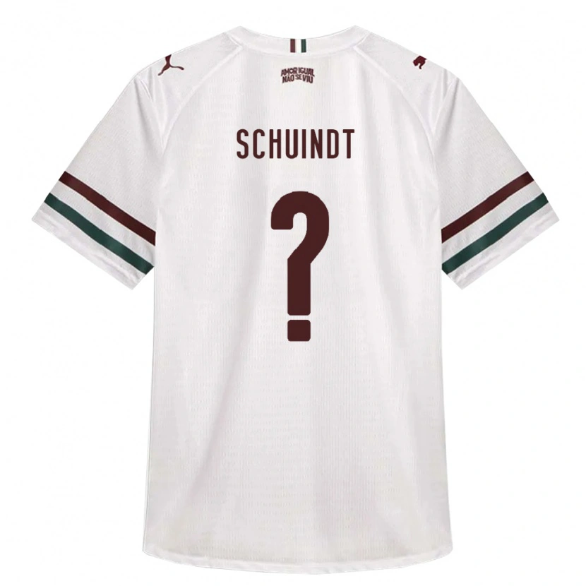 Danxen Kinderen Davi Schuindt #0 Wit Groen Bordeaux Rood Uitshirt Uittenue 2026/27 T-Shirt België