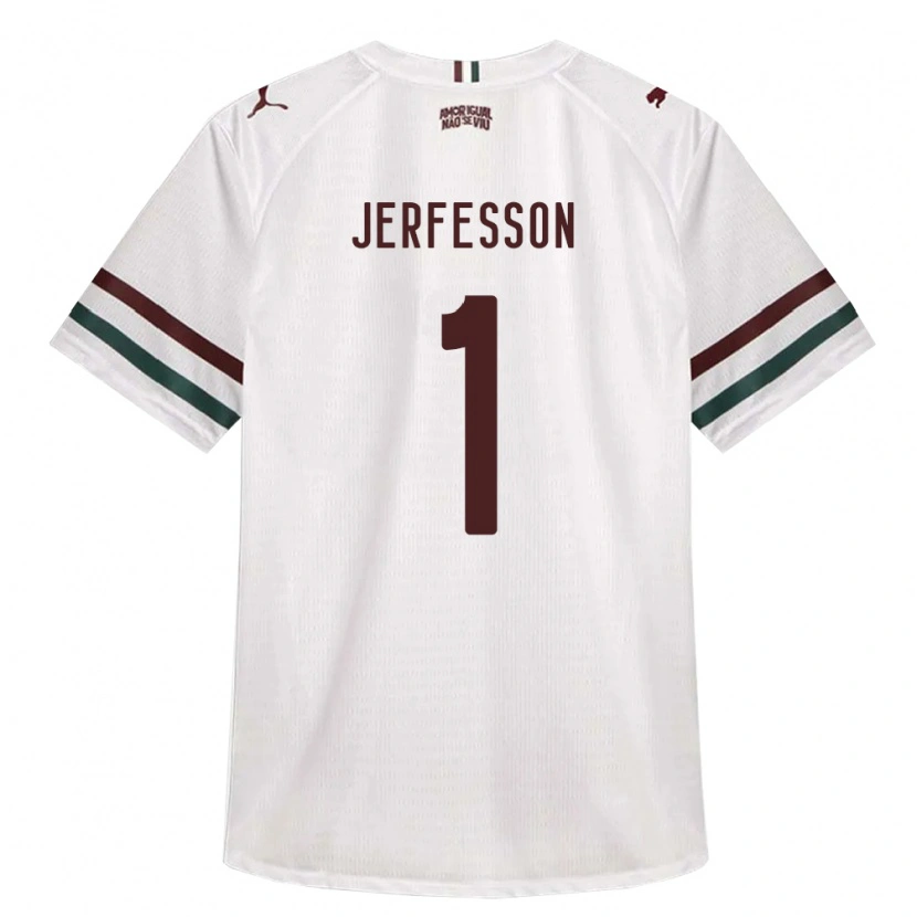 Danxen Kinderen Jerfesson Rodrigues Santana #1 Wit Groen Bordeaux Rood Uitshirt Uittenue 2026/27 T-Shirt België