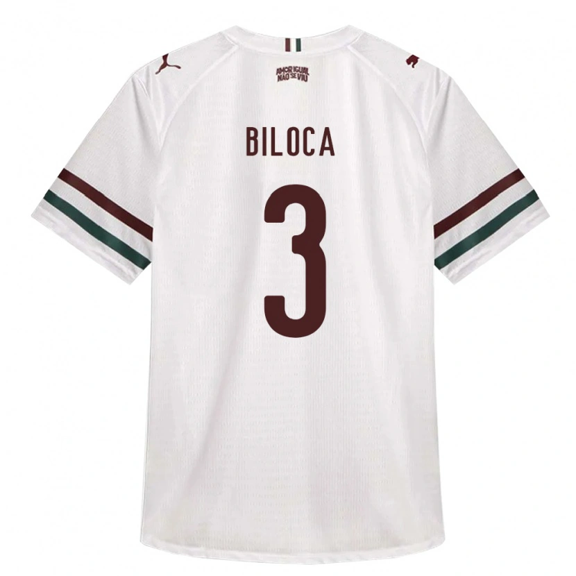 Danxen Kinderen Gabriel Biloca #3 Wit Groen Bordeaux Rood Uitshirt Uittenue 2026/27 T-Shirt België