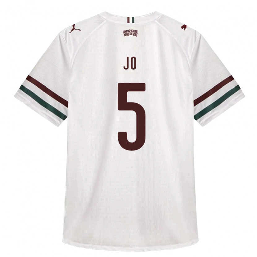 Danxen Kinderen Joedson Santos Almeida #5 Wit Groen Bordeaux Rood Uitshirt Uittenue 2026/27 T-Shirt België