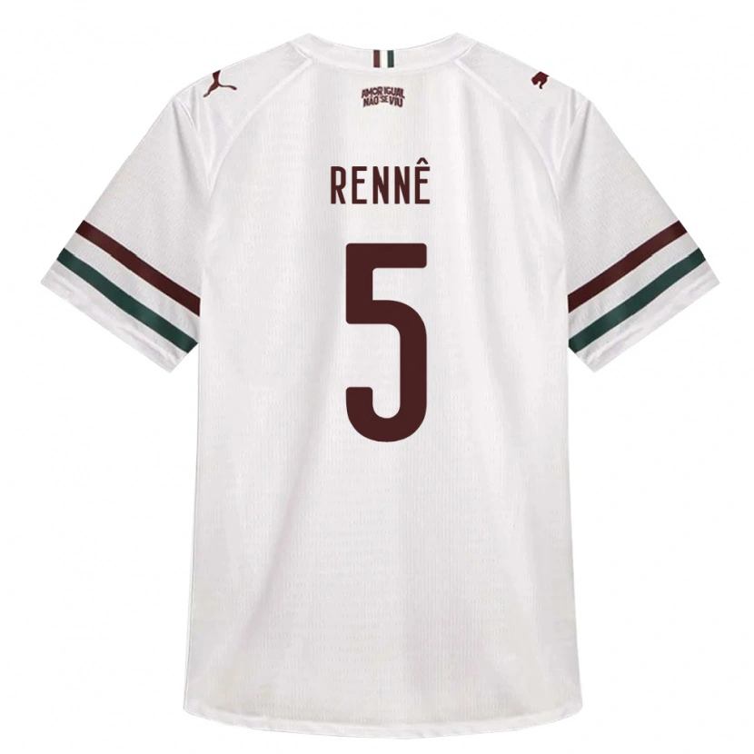Danxen Kinderen Rian Rennê #5 Wit Groen Bordeaux Rood Uitshirt Uittenue 2026/27 T-Shirt België