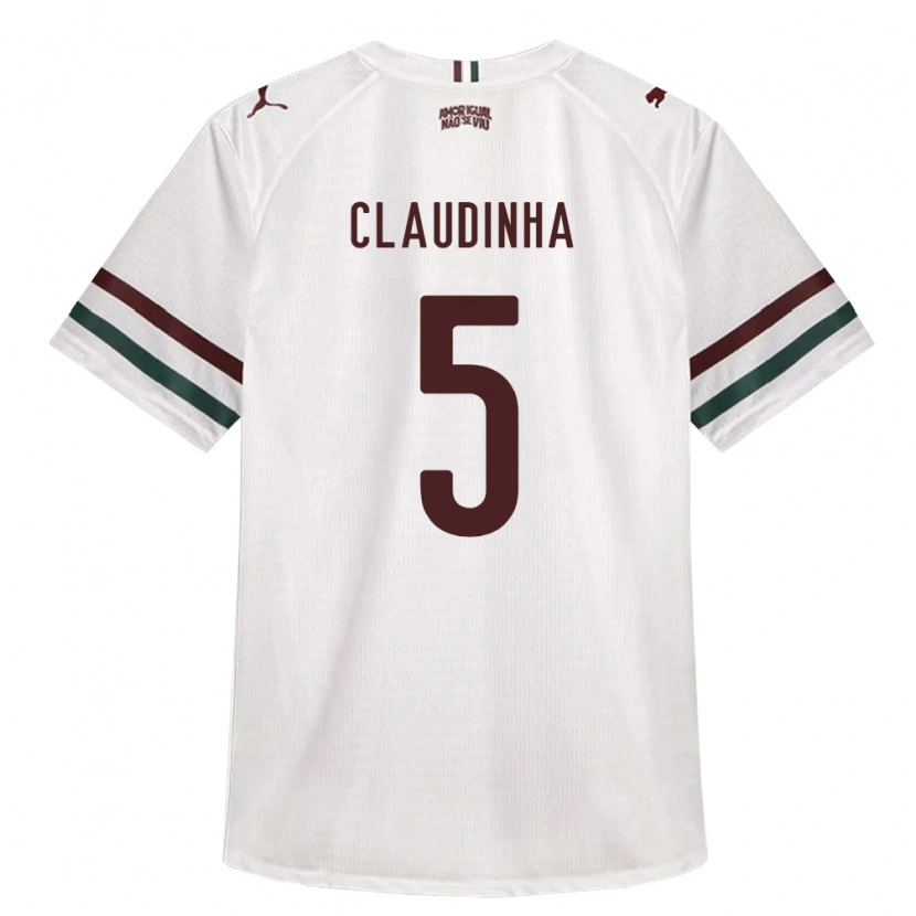Danxen Kinderen Claudinha #5 Wit Groen Bordeaux Rood Uitshirt Uittenue 2026/27 T-Shirt België