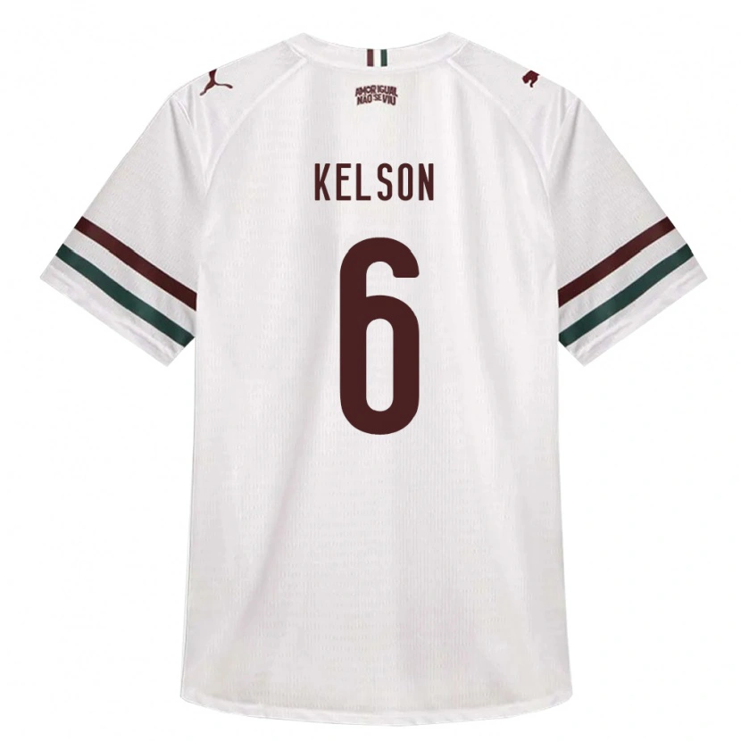 Danxen Kinderen Francisco Kelson Silva De Sousa #6 Wit Groen Bordeaux Rood Uitshirt Uittenue 2026/27 T-Shirt België